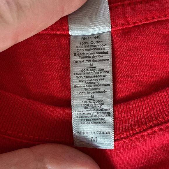 Fireball woman’s red fitted t shirt size medium - Picture 4 of 7